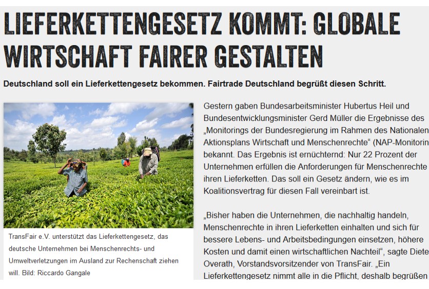 TransFaire.V.-Lieferkettengesetz