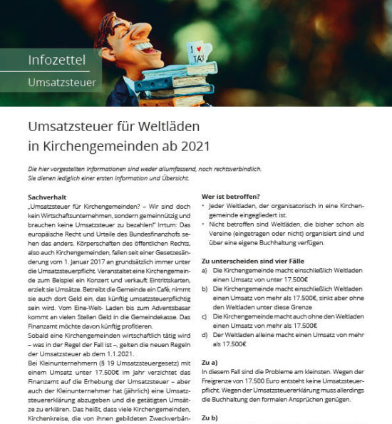 Infozettel-Umsatzsteuer